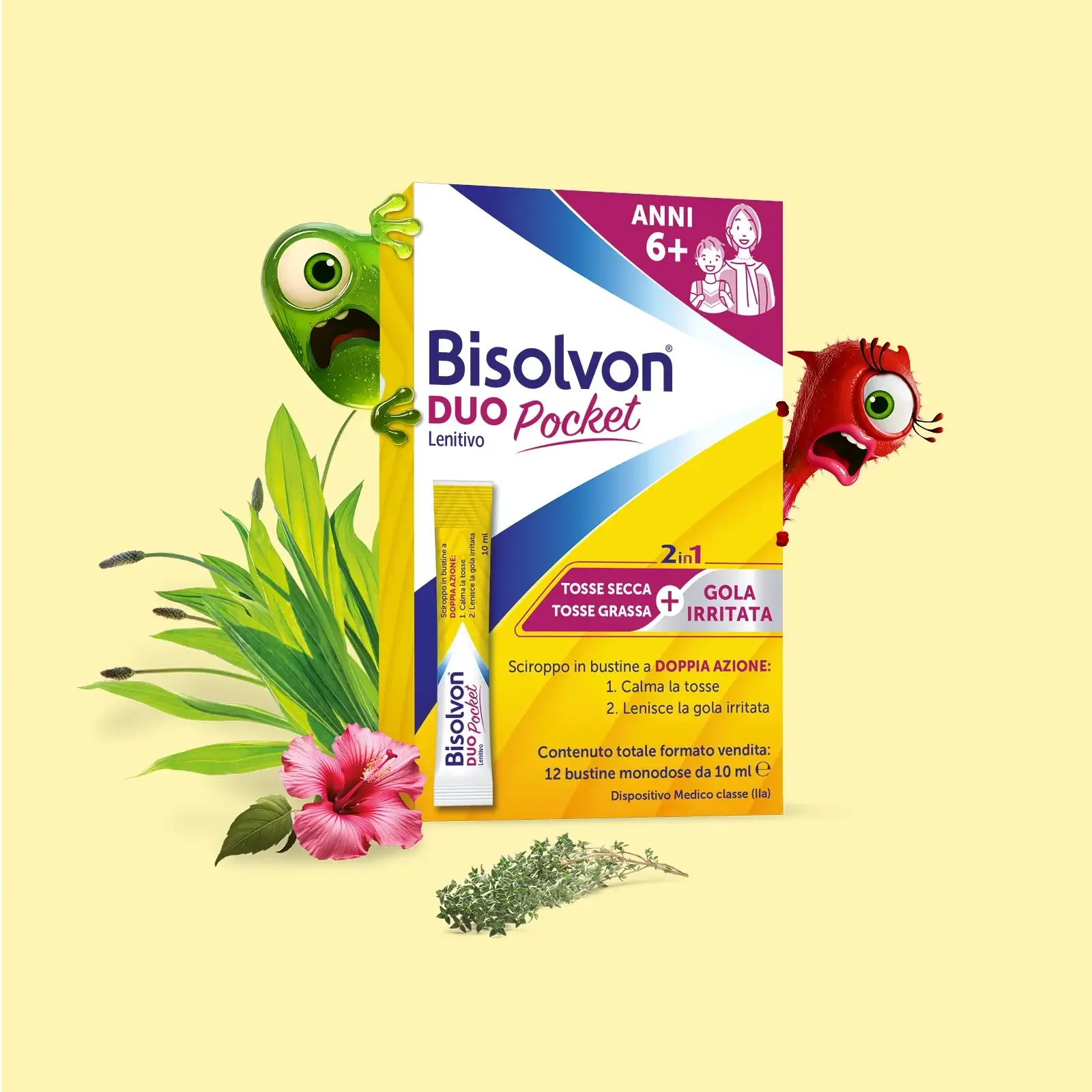 Bisolvon® Duo Pocket Lenitivo in bustina